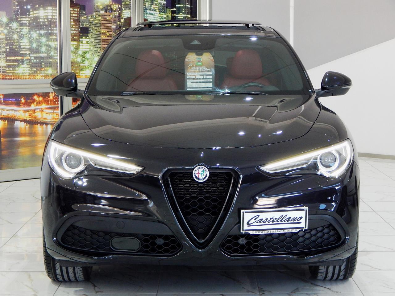 Alfa Romeo Stelvio 2.2 t Veloce Q4 210cv TETTO-NAVI-PELLE ROSSA-PARK