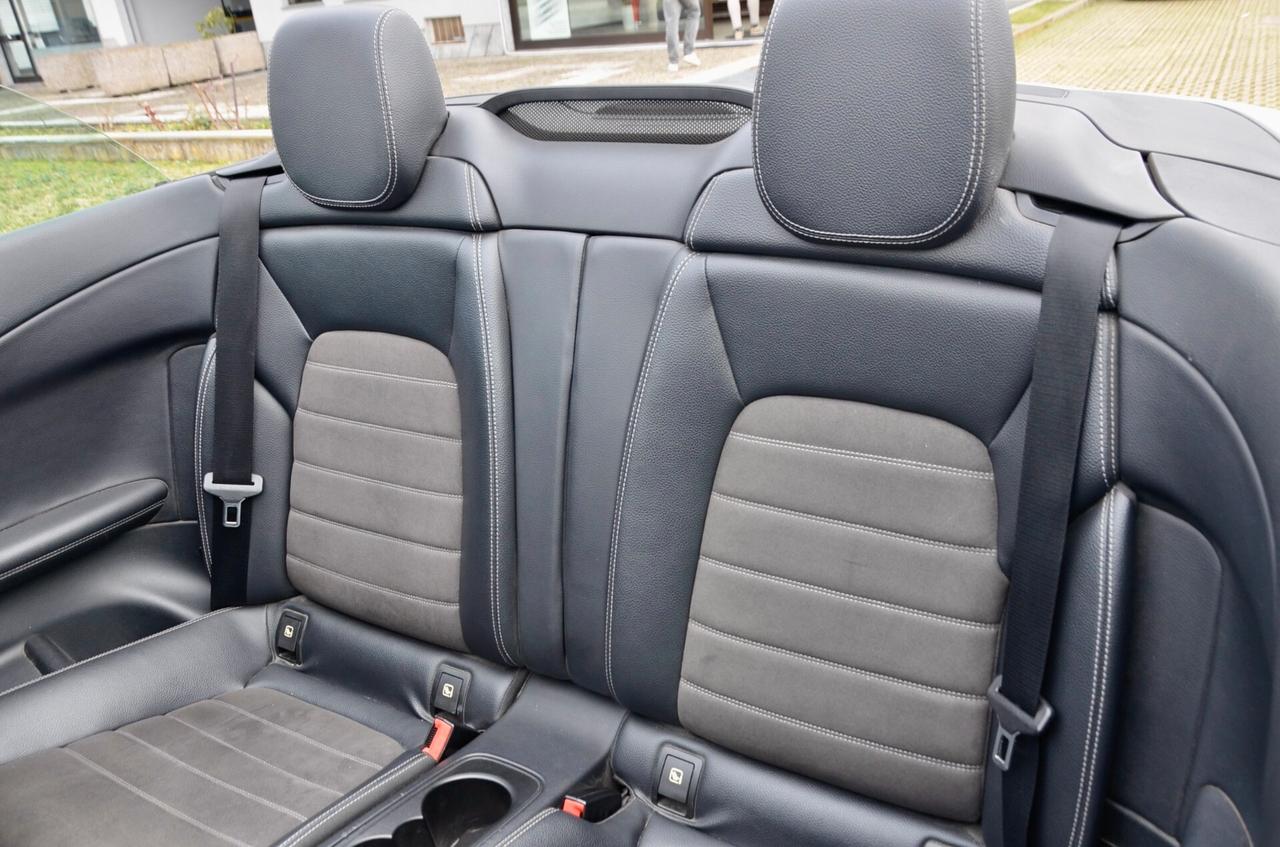 MERCEDES-BENZ CABRIO C 180 PREMIUM AMG 156cv AUTO, SERVICE MERCEDES, NAVI, FRANGIVENTO, PERMUTE