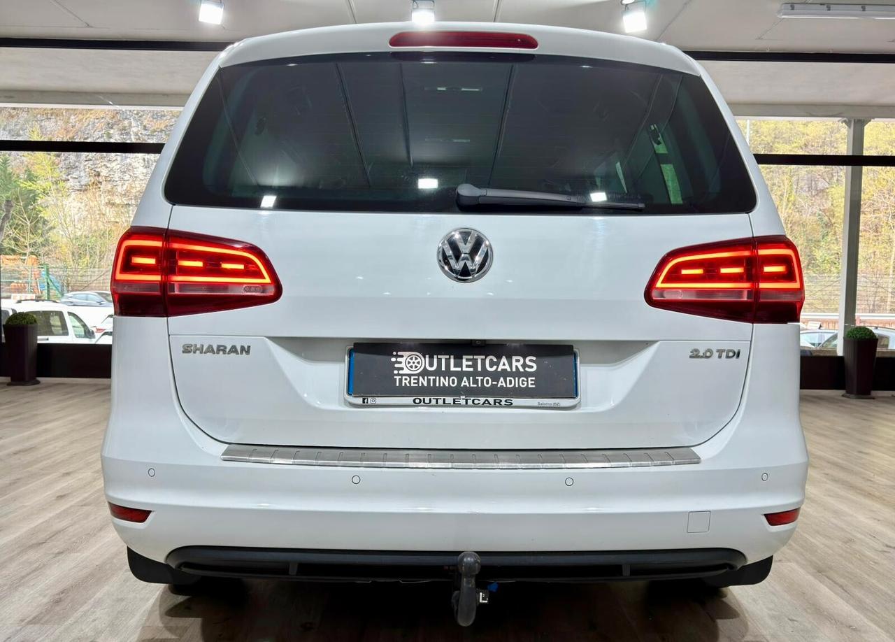 VW SHARAN 2.0TDI 150CV DSG 7POSTI GANCIO TRAINO