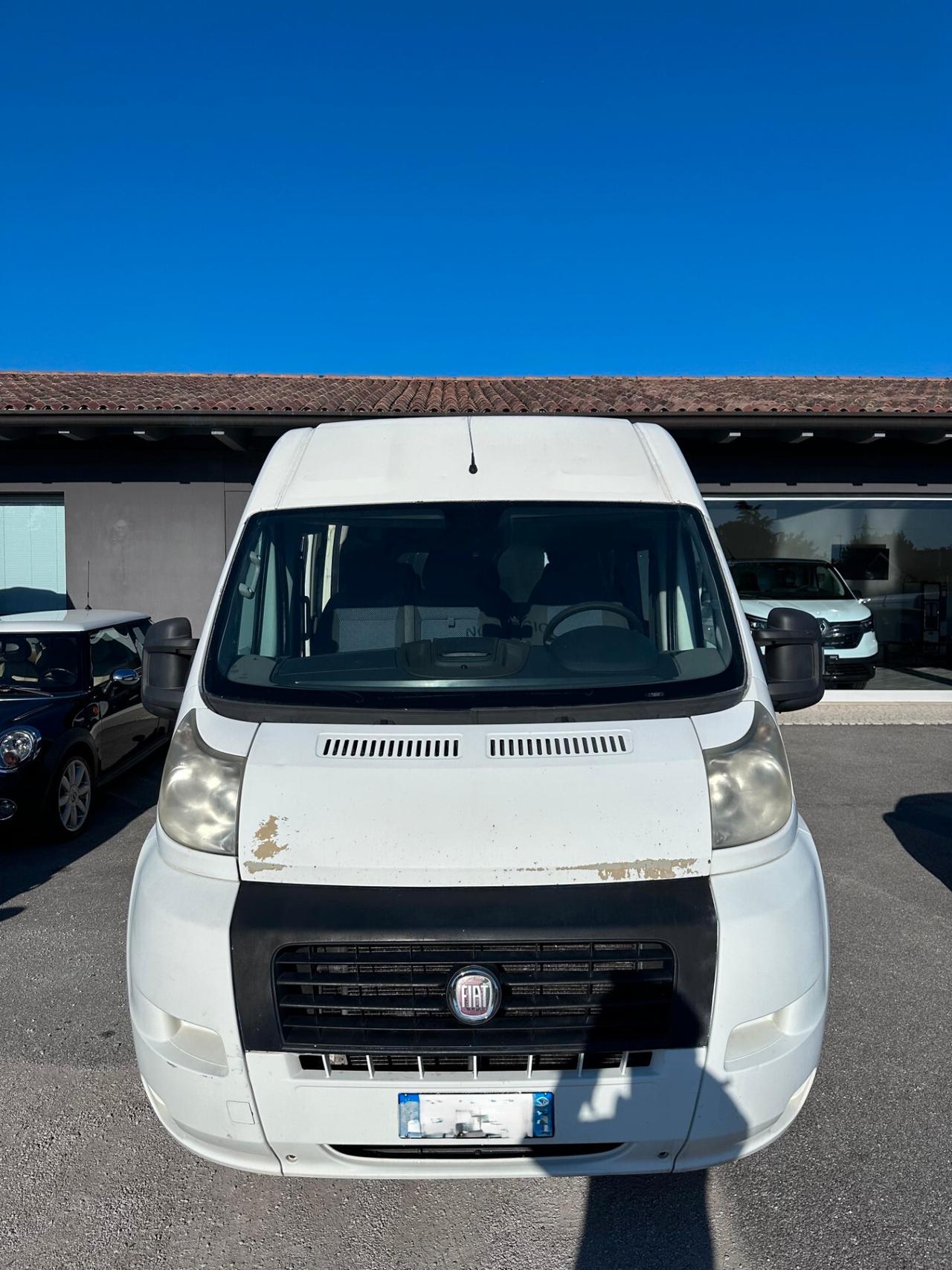 FIAT DUCATO 9 POSTI 33 2.3 MJT PL-TM PANORAMA 9 POSTI PASSO LUNGO TETTO ALTO GANCIO TRAINO