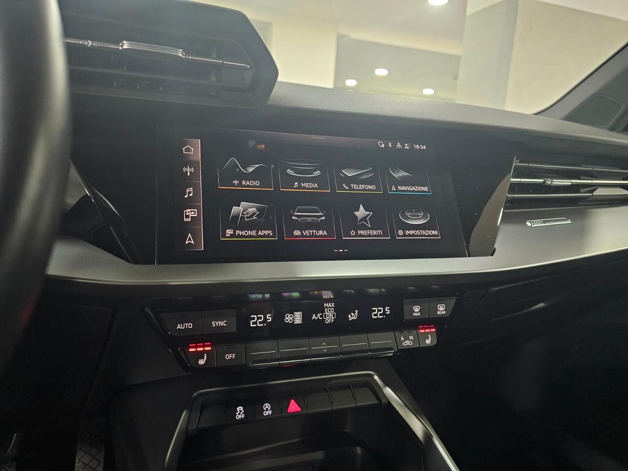 NUOVA AUDI A3 SPORTBACK S-LINE 35 TDI 150CV S-TRONIC IDENTITY BLACK