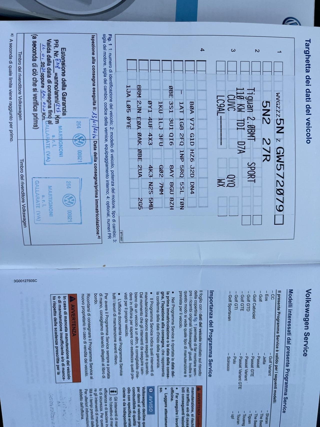 VOLKSWAGEN TIGUAN 2.0 TDI 150CV DSG 4M STRAFULL