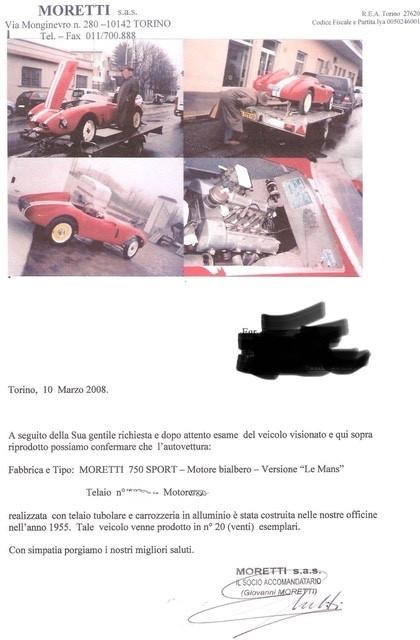 Moretti 750 telaio tubolare