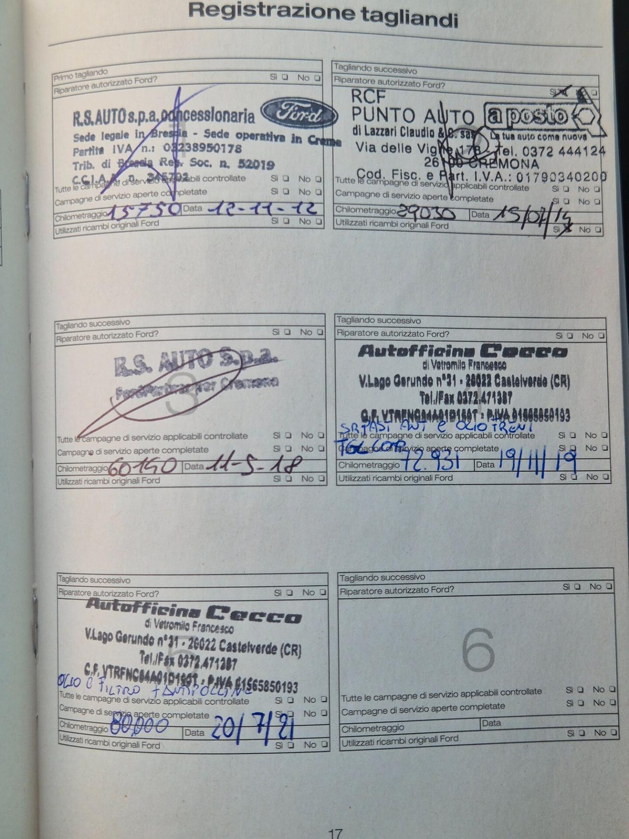 Ford Fiesta Fiesta 1.2 82CV 5 porte