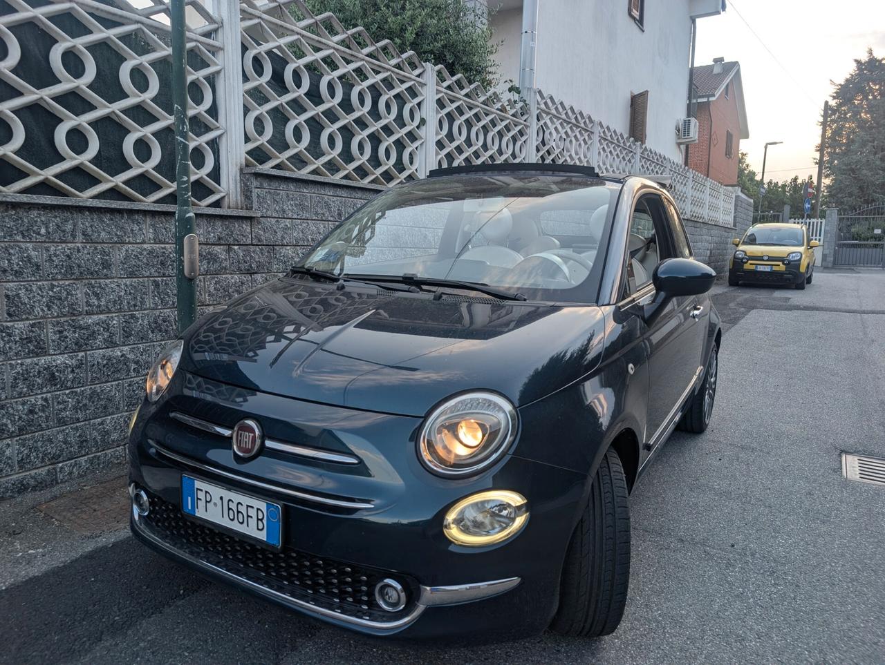 500 Cabrio, unico proprietario Lounge Blu mezzanotte