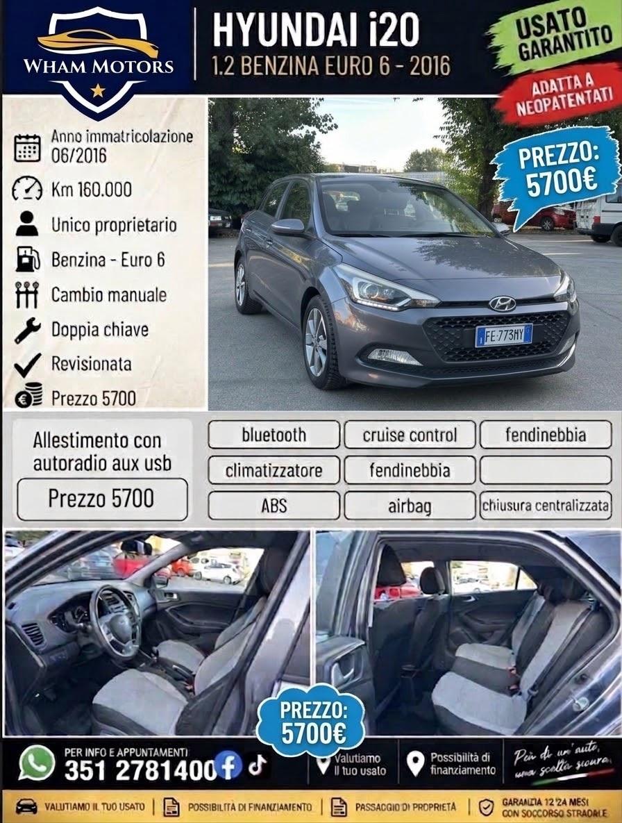 Hyundai i20 1.2 84 CV 5 porte Style
