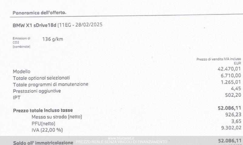 BMW X1 X1 sDrive 18d xLine