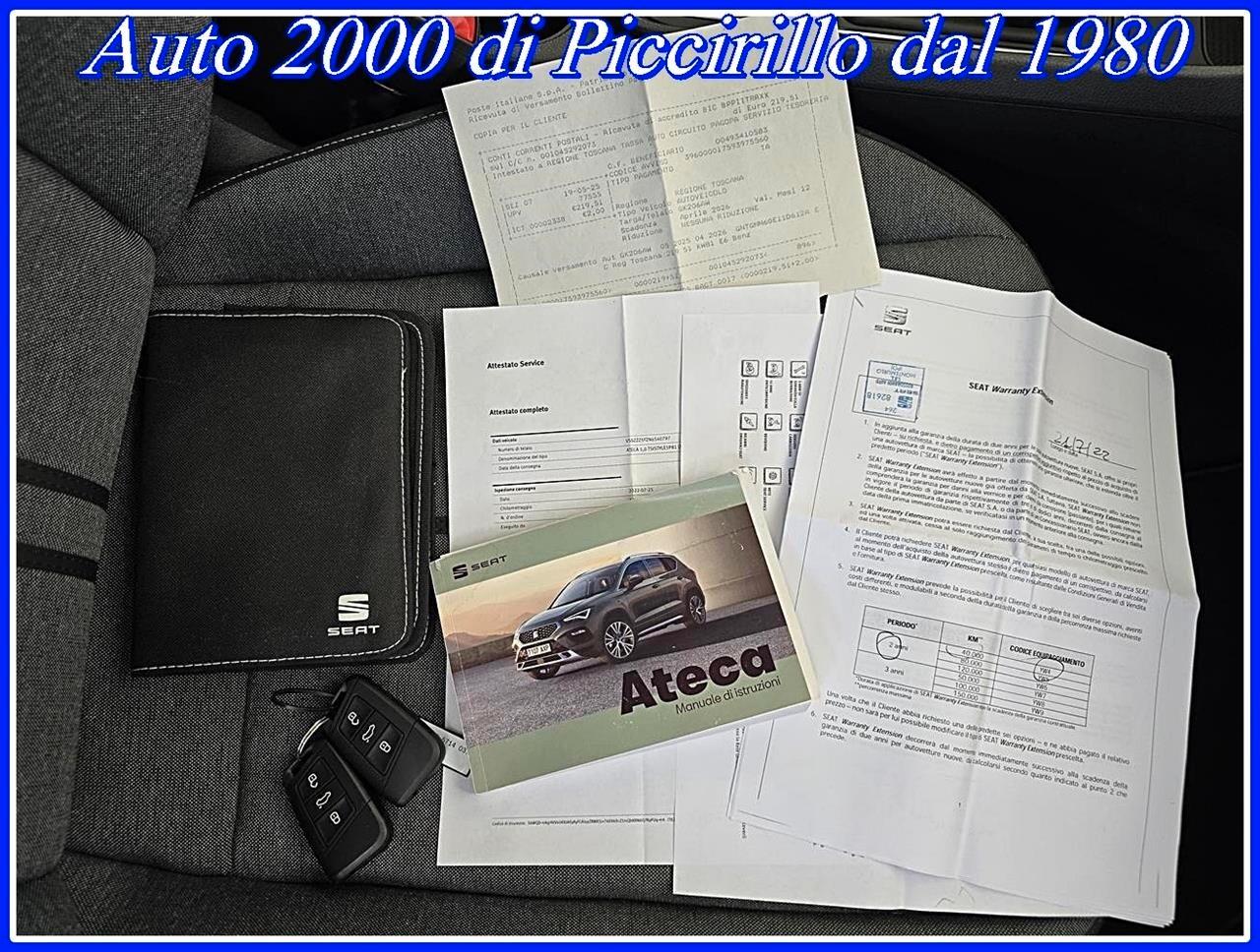 Seat Ateca 1.0 TSI 110cv Unico Proprietario - Euro6D