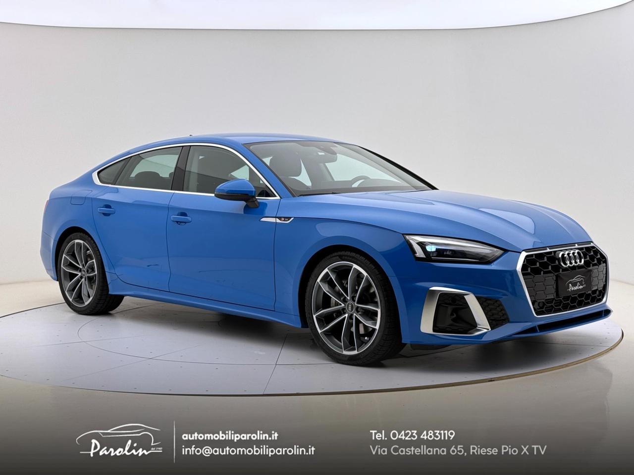 Audi A5 Sportback 40 2.0 tfsi mhev S-line edition S-tronic Blu Turbo