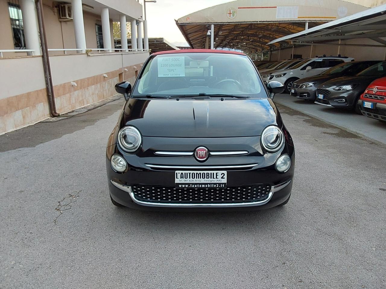 Fiat 500 C 1.2 69CV Lounge Cabrio con GPL