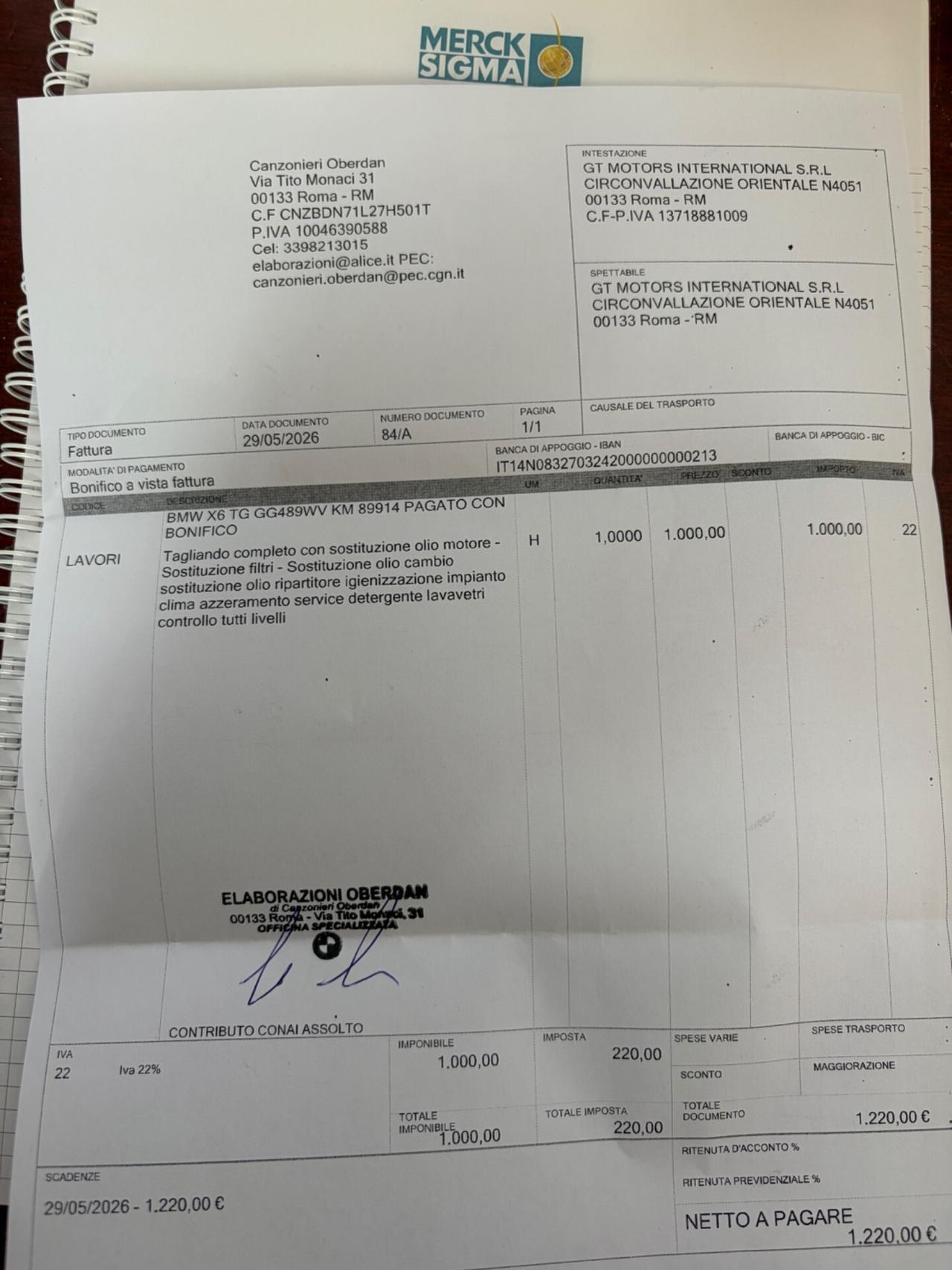 Bmw X6 xDrive 40d 48V Msport TETTO