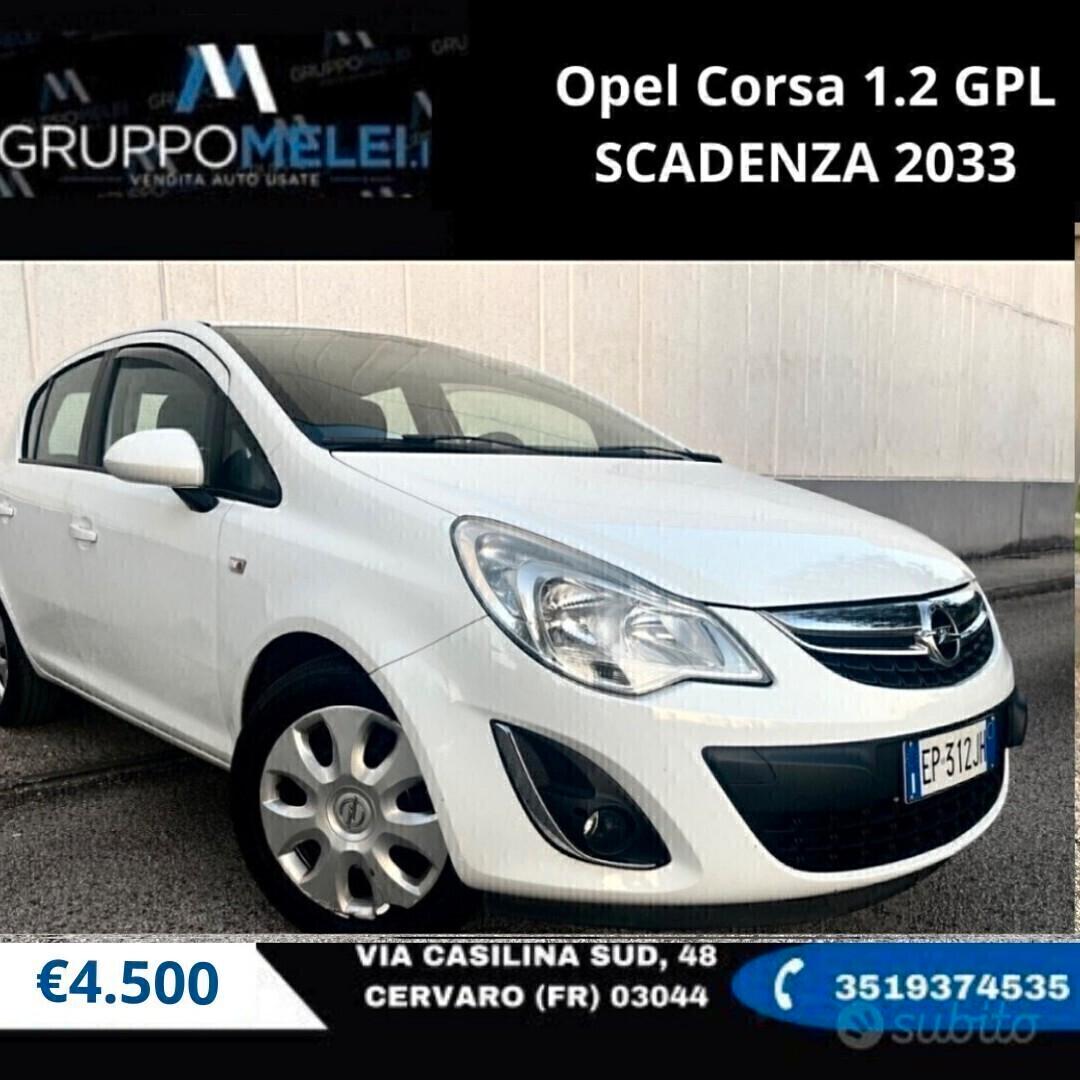 Opel Corsa 1.2 GPL SCADENZA 2033