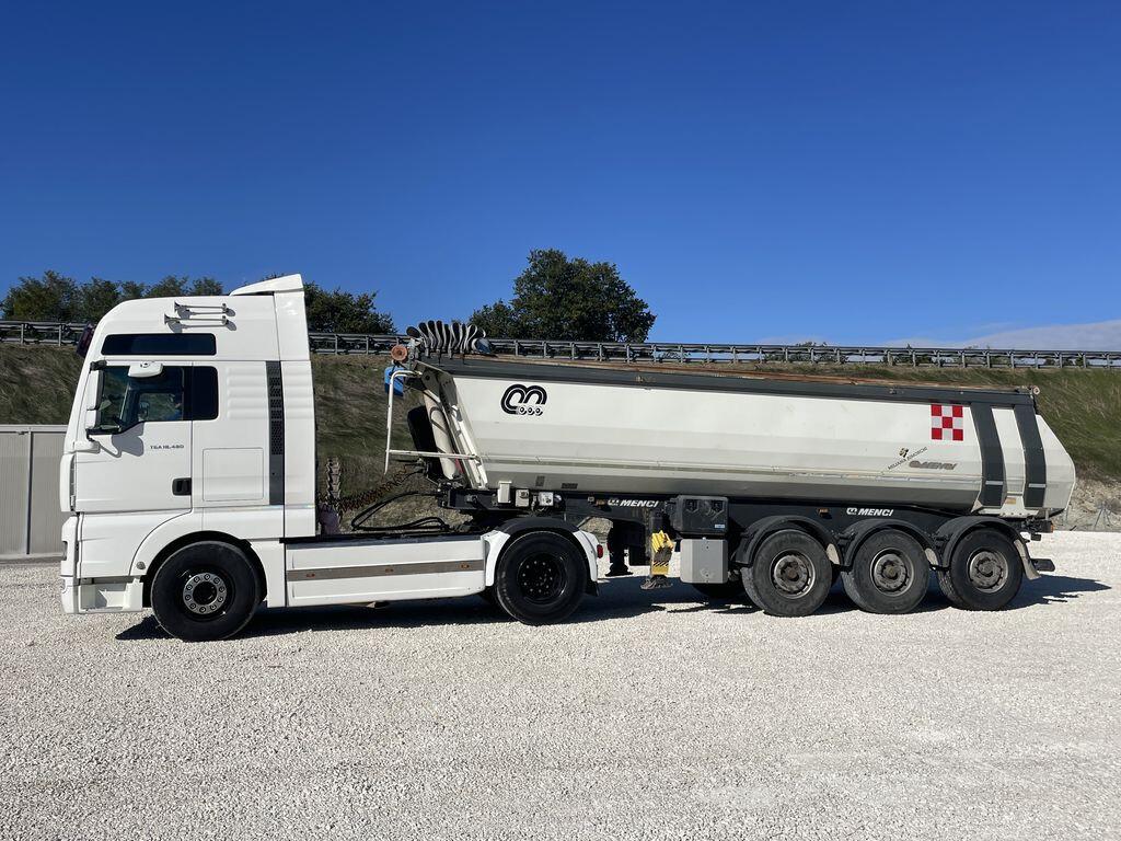 Trarrore stradale Man TGA 18480 + Vasca Menci