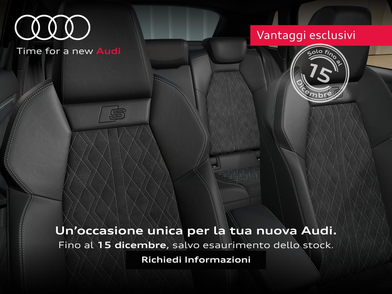 Audi A3 sportback 1.5 tfsi mhev s line edition 150cv s-tronic