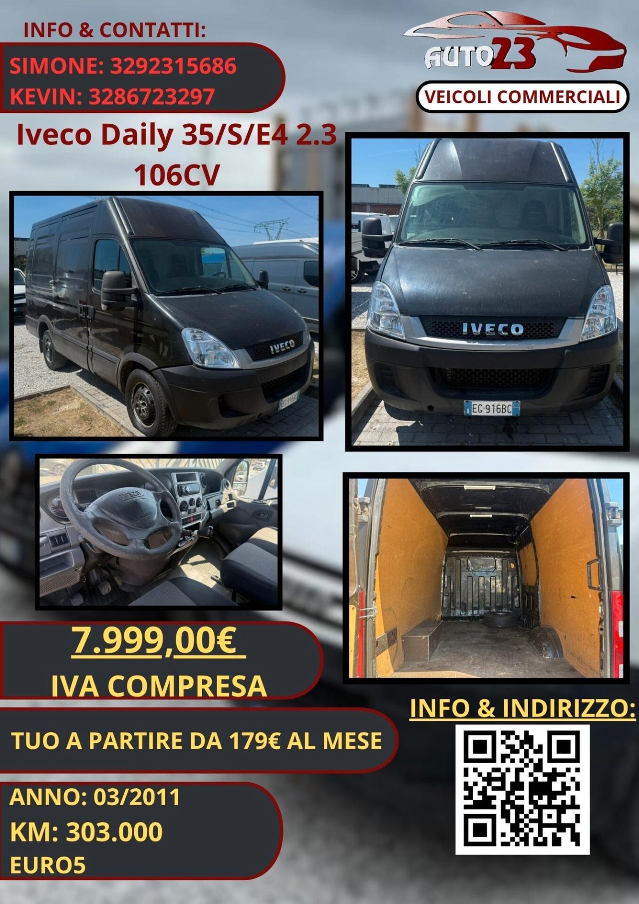 Iveco Daily 35/S/E4 2.3 106CV No Iva