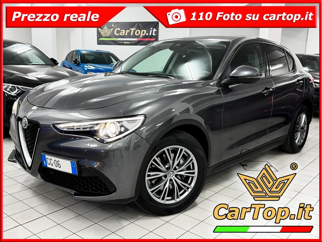 Alfa Romeo Stelvio 2.2 TD 160 CV ROSSO EDIZIONE NAVI RETROCAMERA 2PDC