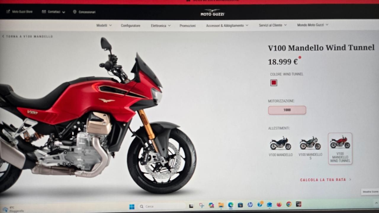 Moto Guzzi V100 WIND TUNEL EURO 5 +