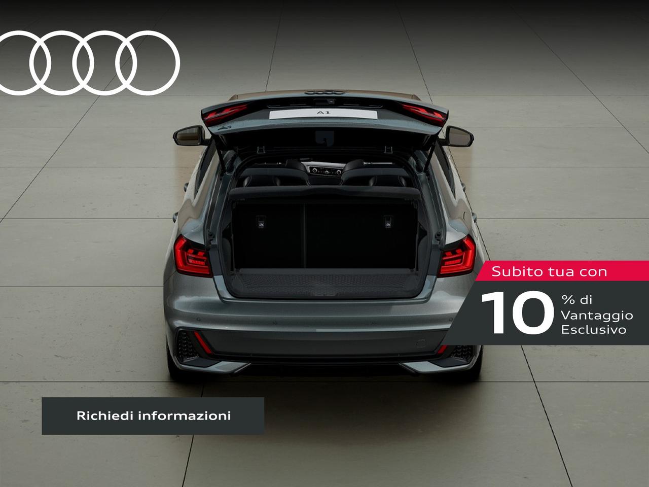 Audi A1 sportback 30 1.0 tfsi identity black 116cv s-tronic