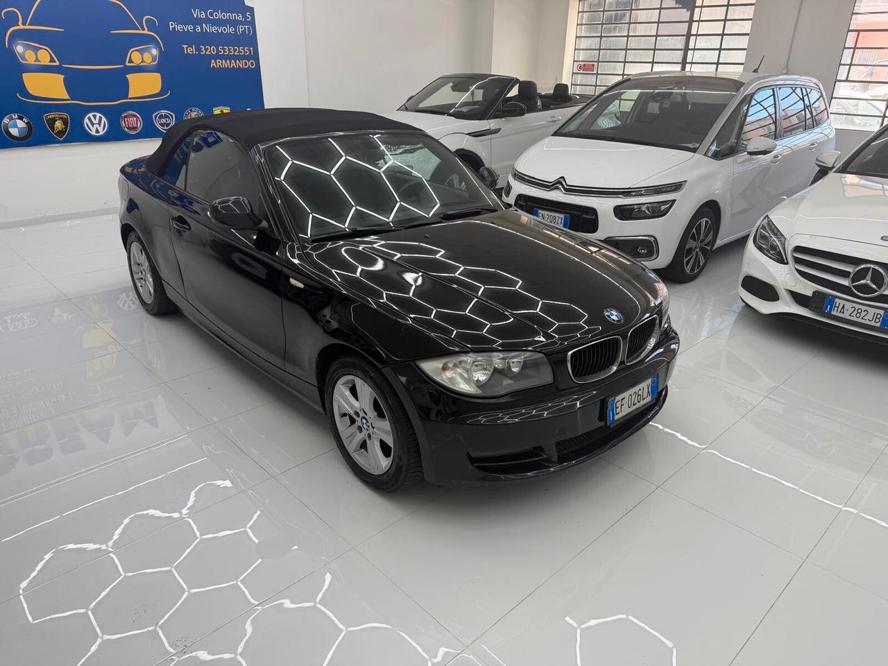 BMW 118d Cabrio 2.0 143Cv 5p. Diesel -Ok Neopatentati