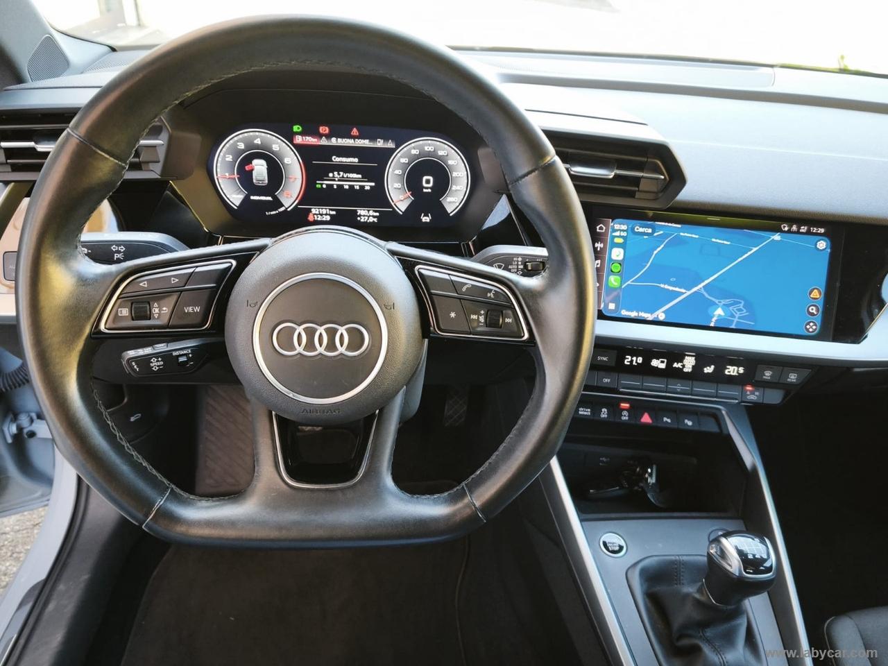 AUDI A3 SPB 30 TFSI S line edition UNIPRO*ITA*2021