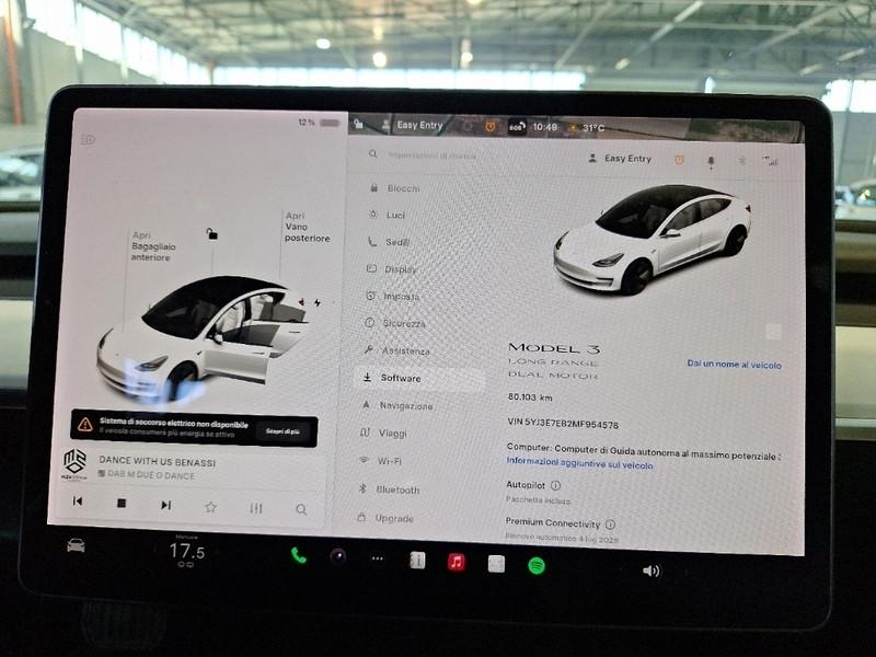 TESLA MODEL 3 75 kWh Long Range Dual Motor AWD 4 PORTE BERLINA