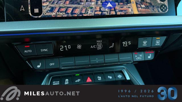 AUDI A3 40 TFSIe plug-in 140 km autonomia SONOS ACC