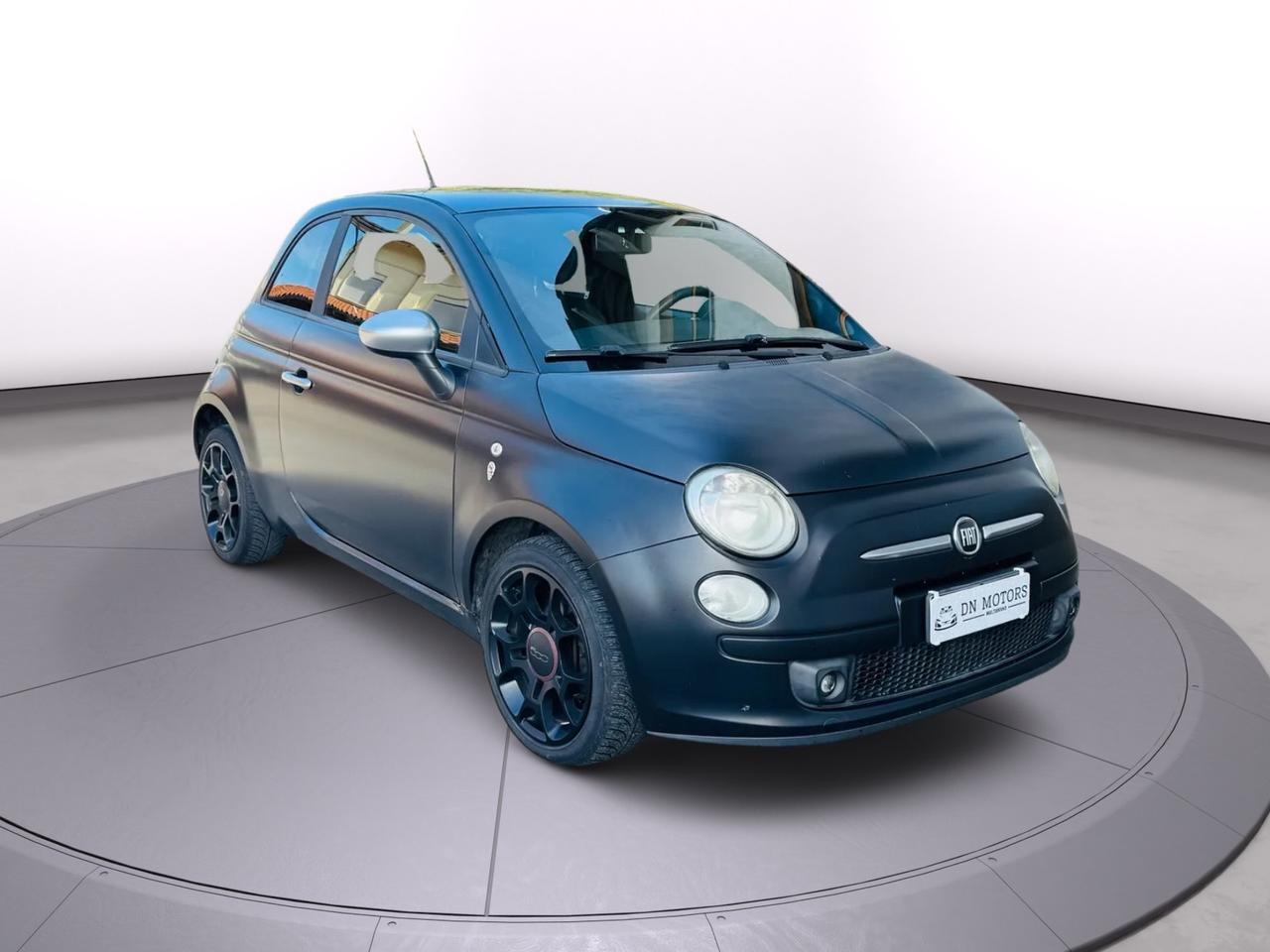 Fiat 500 S 1.2 benzina fine 2011 total black neo patentati