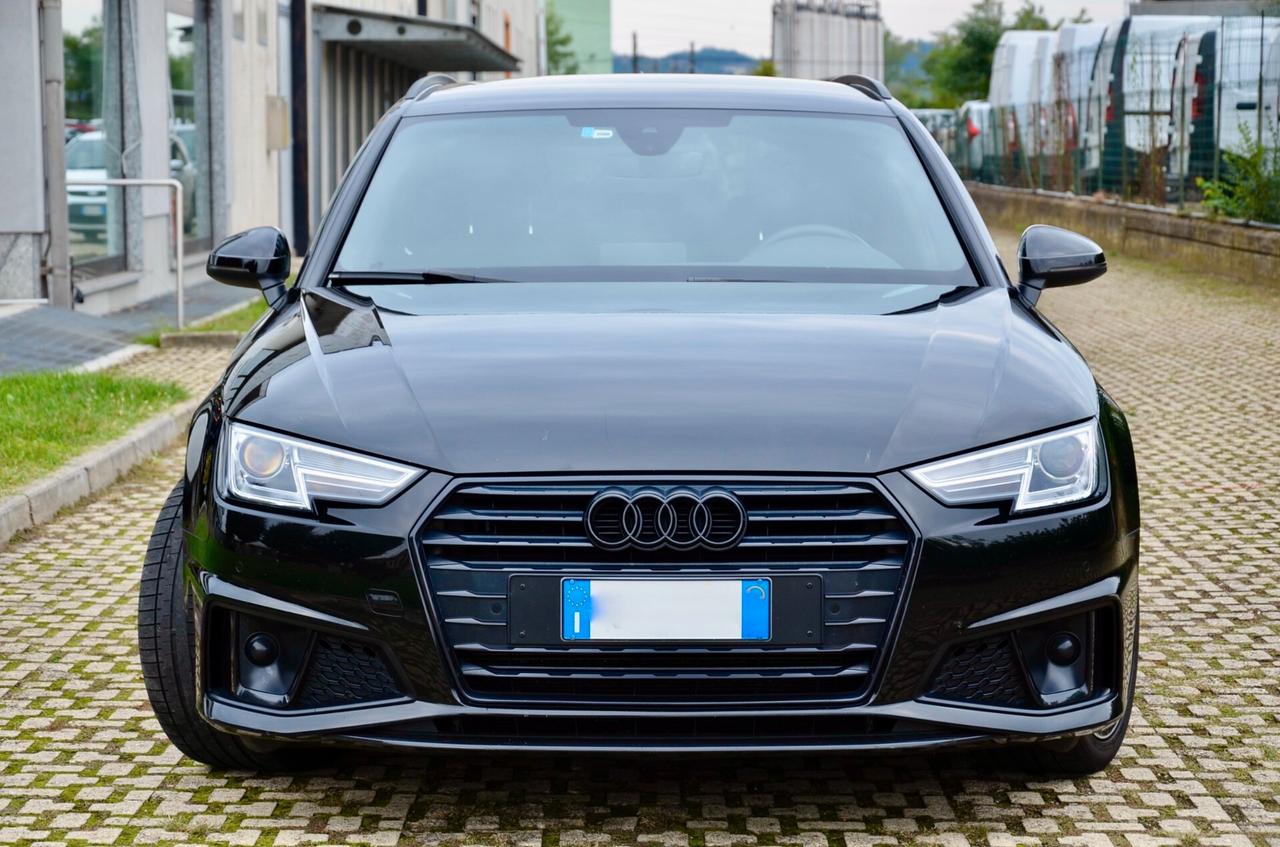 Audi A4 Avant 2.0 TDI S line INT-EXT 190 CV S-Tronic, SERVICE AUDI, TOTAL BLACK, EURO 6D, NAVI, PERMUTE