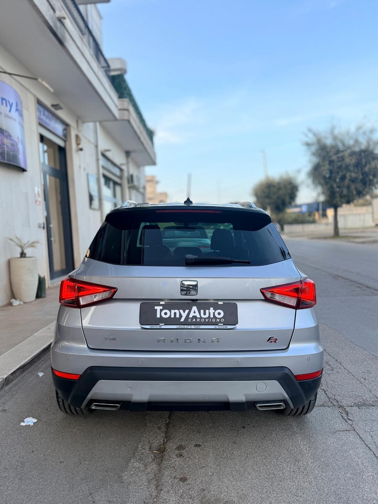 Seat Arona 1.0 TGI FR BENZINA/METANO DI SERIE, CON APPLE CARPLAY,ANDROID AUTO,TELECAMERA,NAVI,FULL LED