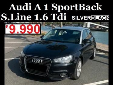 Audi A1 1.6 Tdi S.Line SportBack SilverBlack