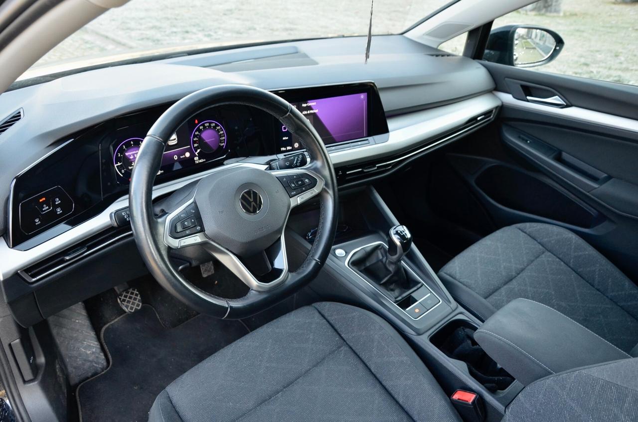 VOLKSWAGEN GOLF 1.0 TSI LIFE 110cv, UFF ITALIANA, EURO 6D, NAVI, APPLE ANDROID, LUCI AMBIENTE, PERMUTE