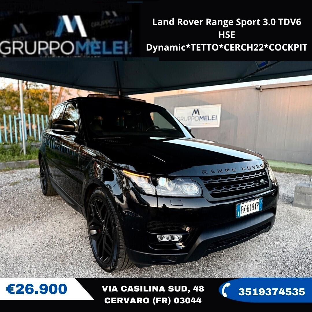 Land Rover Range Sport 3.0 TDV6 HSE Dynamic*TETTO*CERCH22*COCKPIT