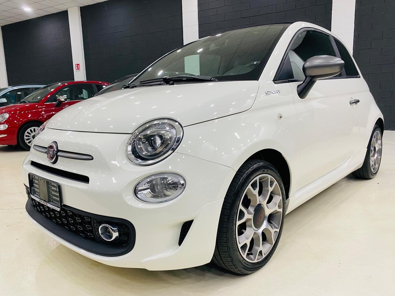 Fiat 500 1.0 Hybrid Sport Navy CarPlay Tetto Pano
