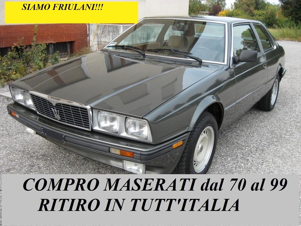 Maserati Biturbo dal 1970 al 1998