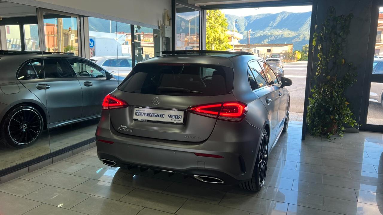 MERCEDES CLASSE A 200 D AMG 4 MATIC TETTO GRIGIO OPACO