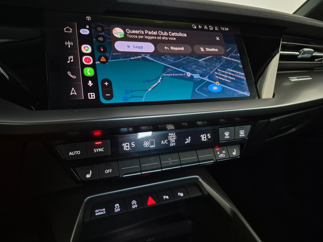 Audi A3 SPORTBACK 30 1.0 TFSI MHEV S-TRONIC LED CARPLAY V.PRIVACY C.18 AUTO UFFICIALE AUDI 1 PROPRIETARIO