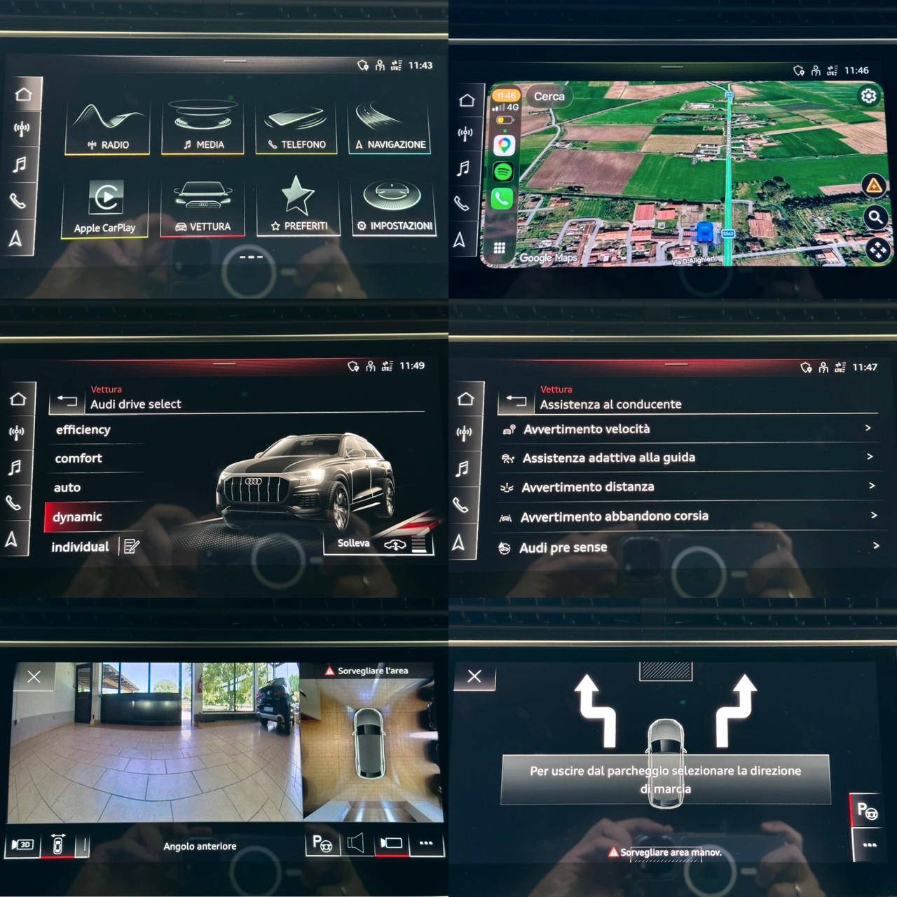 AUDI Q8 50TDI S LINE QUATTRO *TETTO*RADAR*360*MATRIX*4RS*