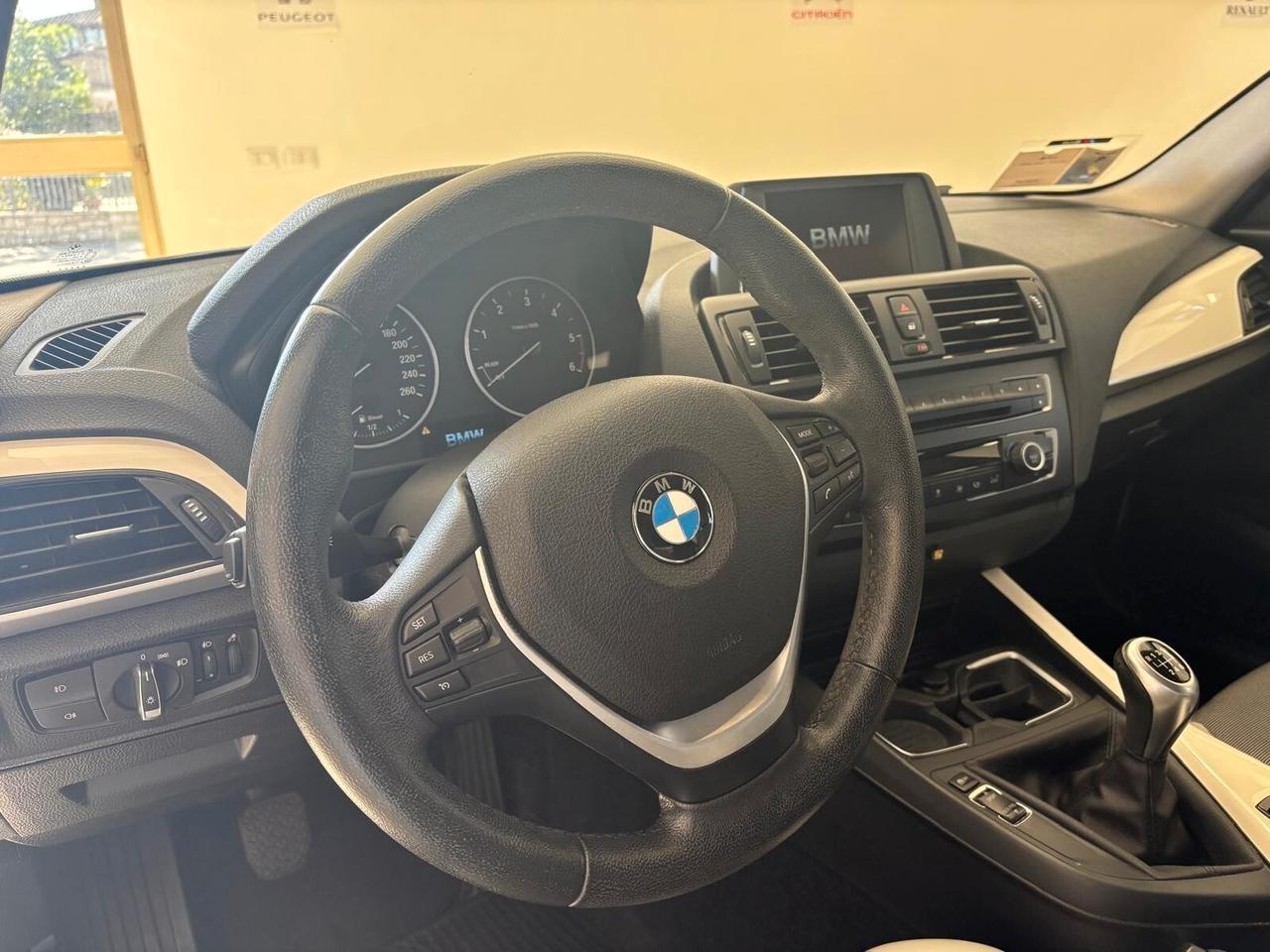 BMW SERIE 1 ANNO 2013 DS 2.0 CV 120 KM 138 MILA