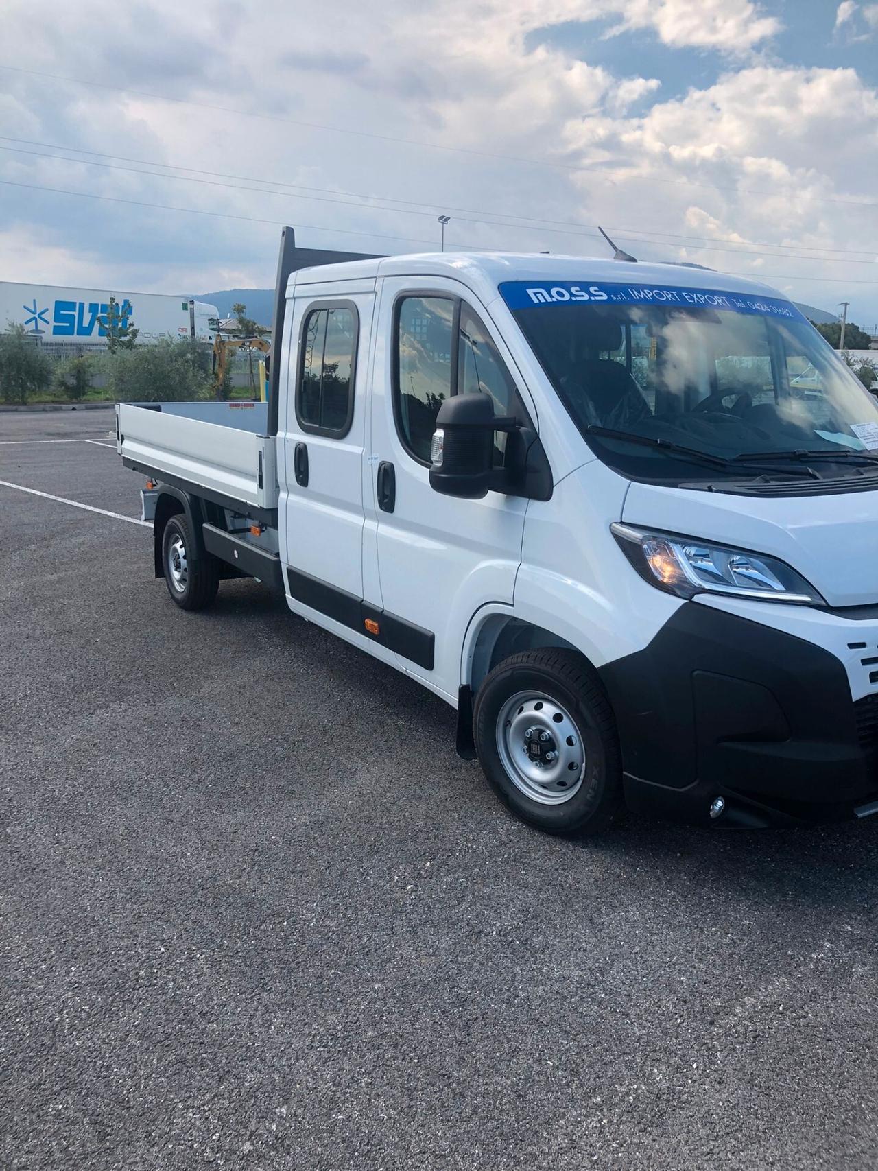 FIAT DUCATO DOPPIA CABINA 7 POSTI CASSONE DA 3338 KM 0