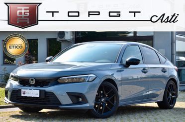 HONDA CIVIC 2.0 HEV SPORT 184cv ECVT, UNICOPROPRIETARIO, UFF ITALIANA, SERVICE HONDA, EURO 6D, FARI LED, RETROCAMERA, PERMUTE