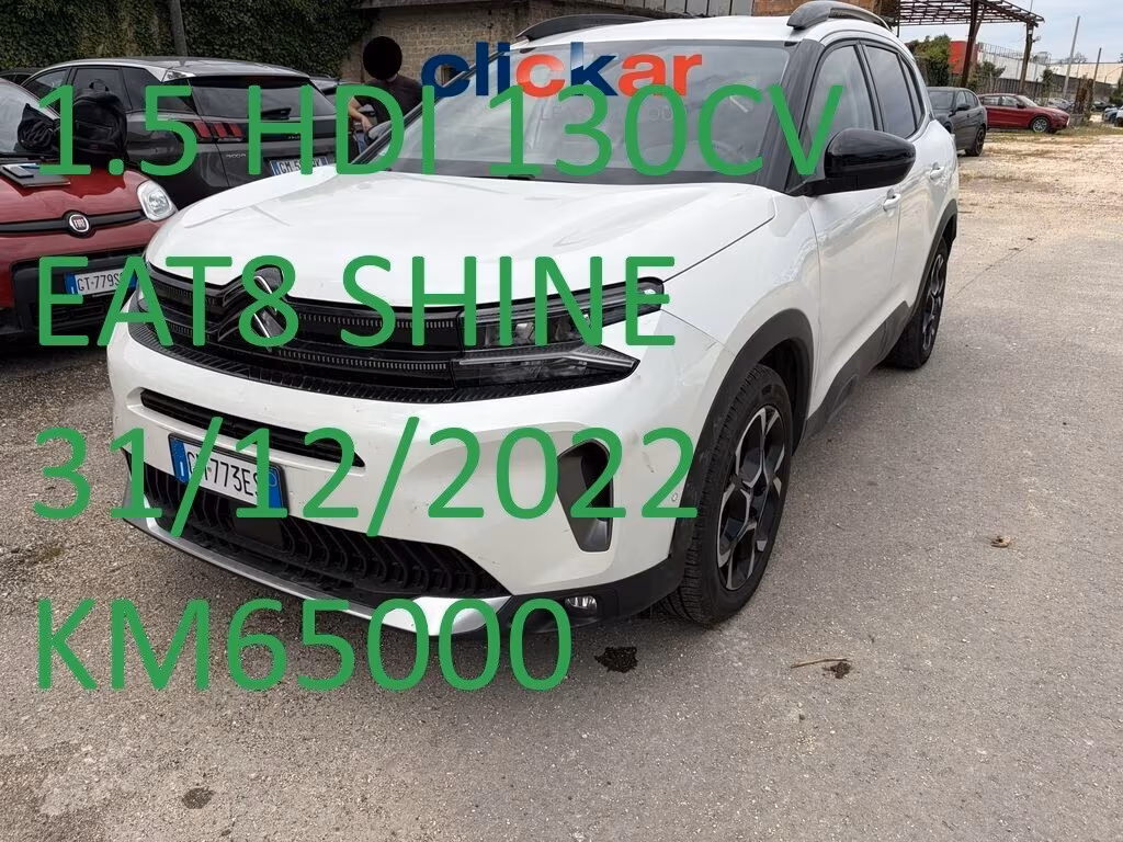 Citroen C5 Aircross 1.5 BLUEHDI 130CV SHINE EAT8 PREZZO SENZA VINCOLI • UNIPRO' • ITALIANA • IVA ESPOSTA GARANZIA 12 MESI