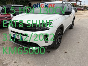 Citroen C5 Aircross 1.5 BLUEHDI 130CV SHINE EAT8 PREZZO SENZA VINCOLI • UNIPRO' • ITALIANA • IVA ESPOSTA GARANZIA 12 MESI