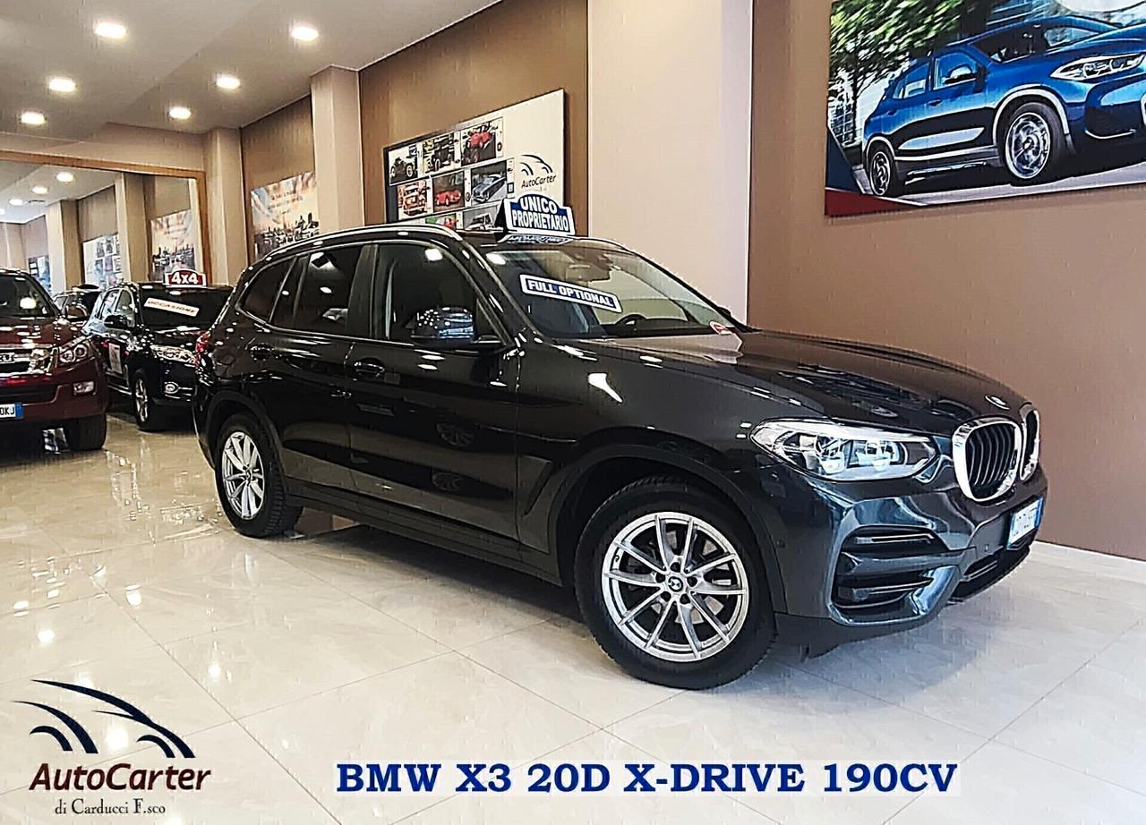Bmw X3 2.0 TDI X-DRIVE **ANNO 2021**KM CERT BMW