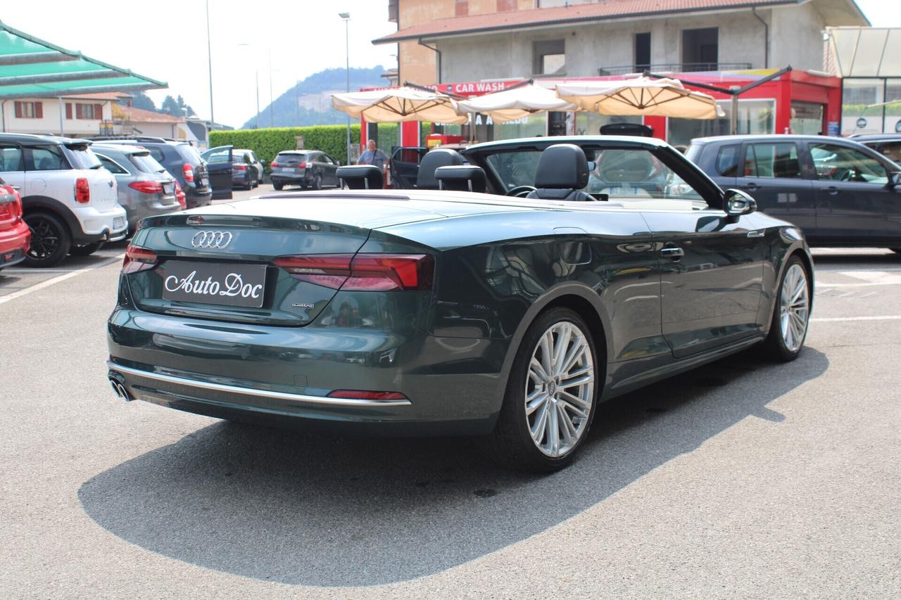 Audi A5 Cabrio 50 TDI tiptronic quattro edition Sport 4x4 PADDLE AL VOLANTE INTERNI IN PELLE