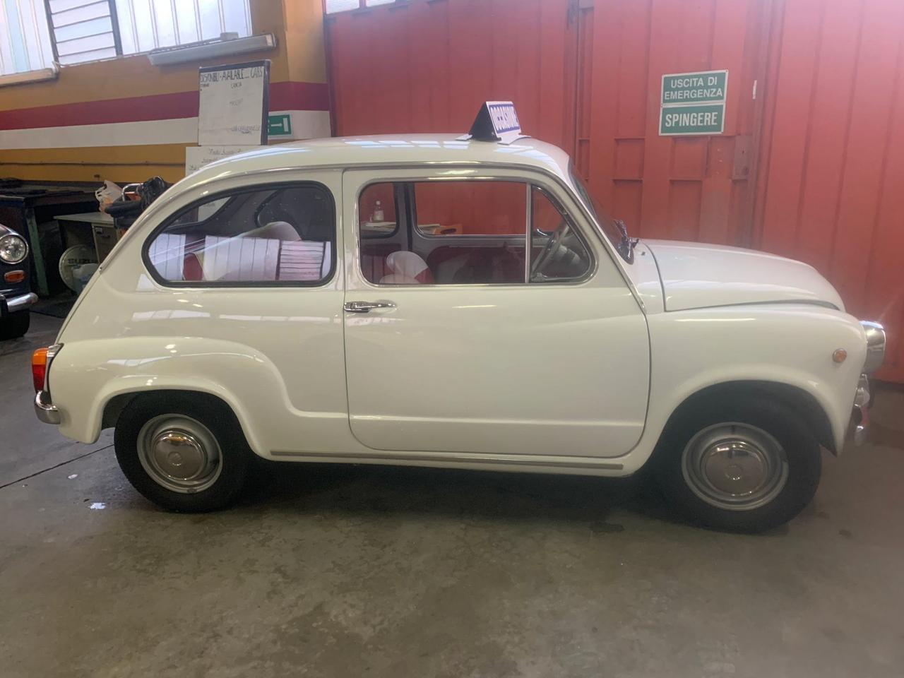 Fiat 600 D fanalone asi targhe nere conservato-riverniciata