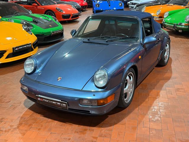 PORSCHE 964 Cabrio-Baltic Blu-Pelle Blu-Capote Blu