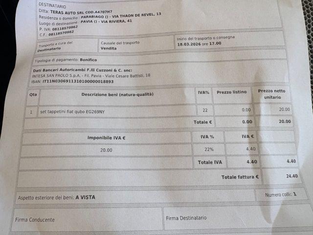 FIAT Qubo 1.4 8V 73 CV Dynamic OK NEOP PRONTA CONSEGNA