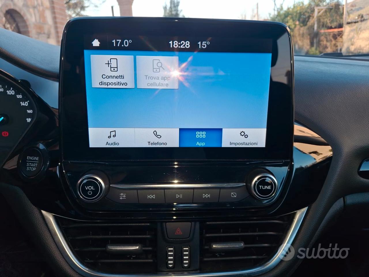 Ford Fiesta 1.1 75 CV 5 porte Titanium CAMERA CERCHI APPLE CAR PLAY LED MULTIFUNZIONE BLUETOOTH PDC