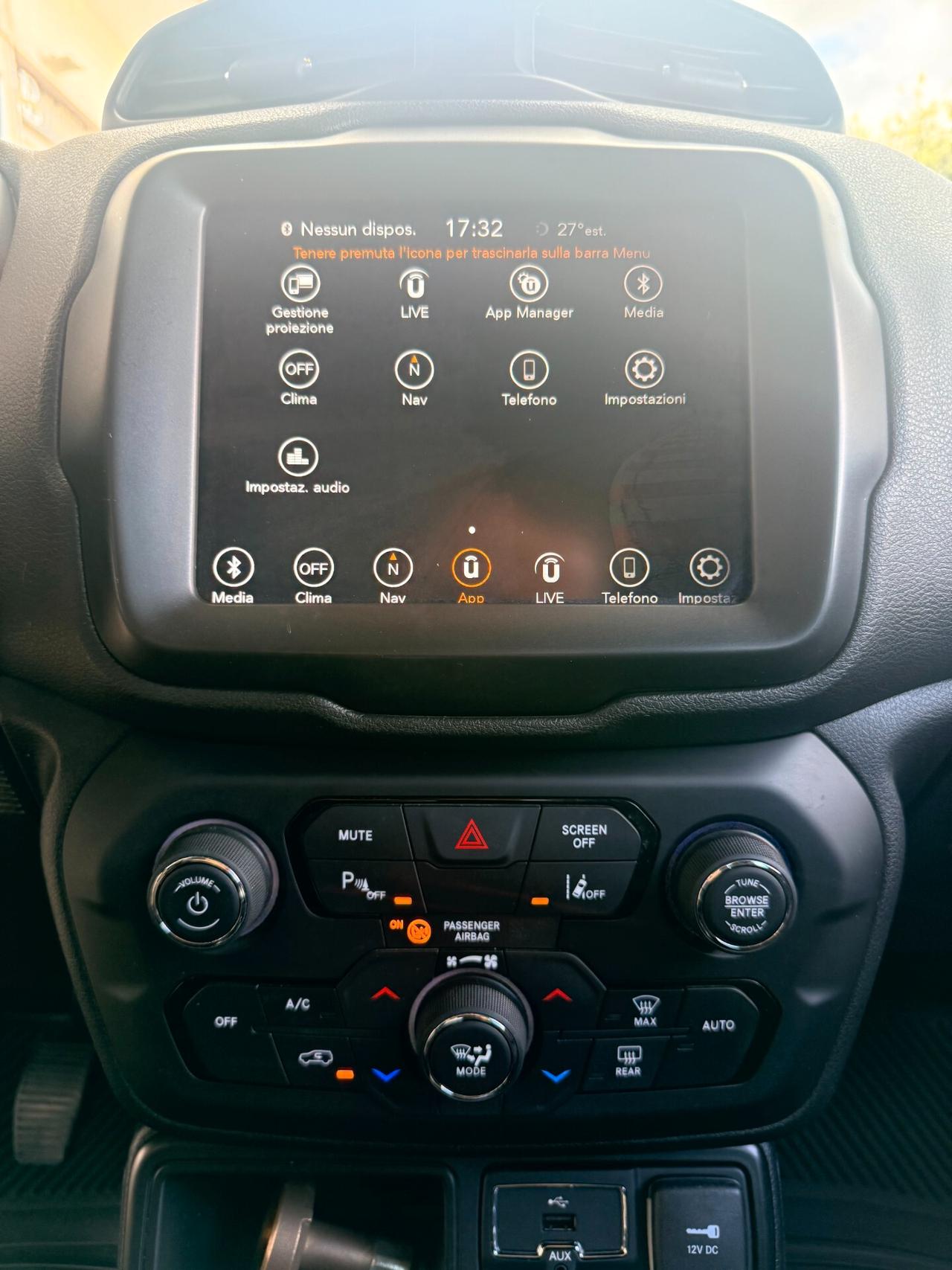 Jeep Renegade 1.4 GPL Limited 140cv NAVI,BLOCK SHAFT ,ANDROID AUTO,SENS.PARK.KM CERTIFICATI,UNI PROP.