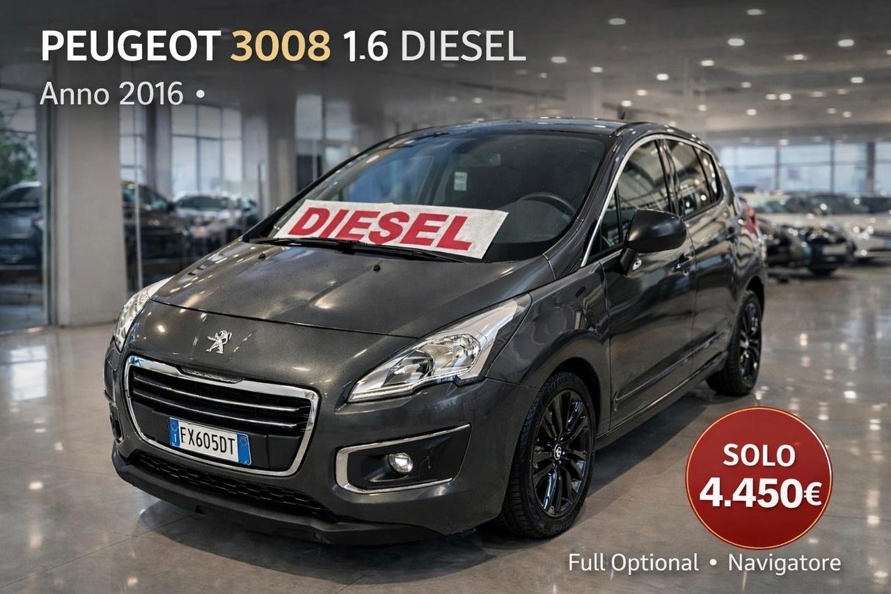PEUGEOT 3008 1.6 DIESEL ANNO 2016